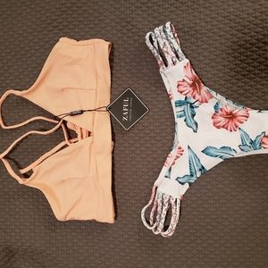 Light Pink Two-Piece Swimsuit (M)